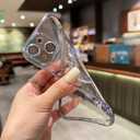 Compatible with iPhone 14 Plus Magnetic Clear Case,Luxury Plating Bling Transparent Shockproof MagSafe Case with Full Camera Lens Protector for iPhone 14 Plus Women Girl Men-Black