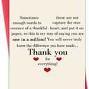 Thank You Card with Envelope, Gratitude Card,Thoughtful Appreciation Gift for Friend, Teacher, Boss, Coach, Mom,Dad