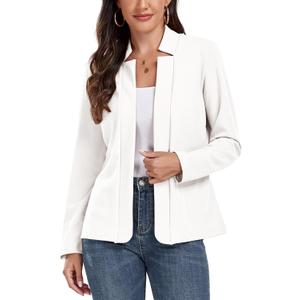 Womens Blazers Dressy Notched Lapel 2025 Work Office Casual Long Sleeve Open Front Blazer Jacket