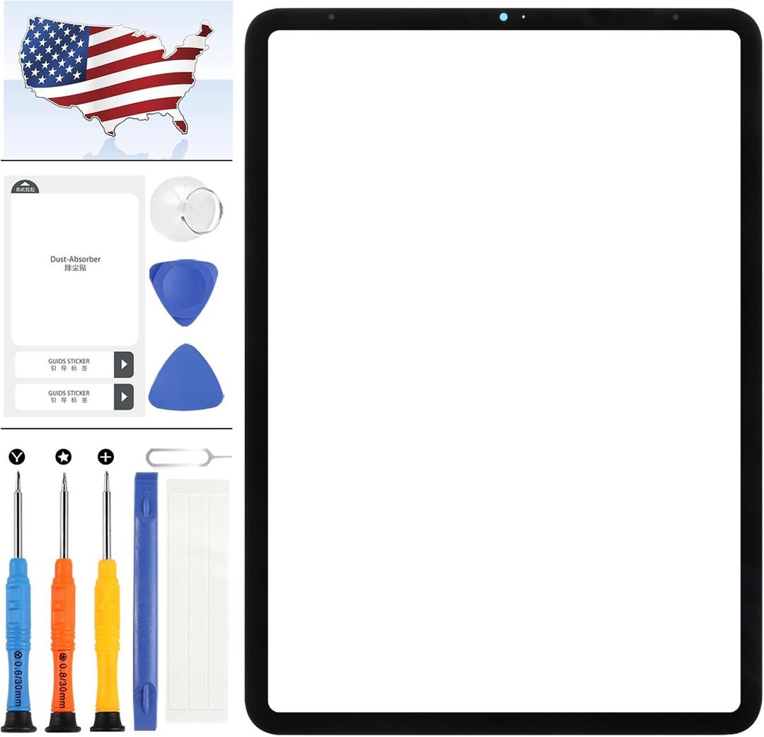 Screen Replacement for IPad Pro 11 (1st Gen 2018/2nd Gen 2020) A1980 A1934 A2013 A2068 A2230 Front Glass Outer Panel Lens Repair Parts with Tools (Not Including LCD,Not Touch Screen Digitizer)