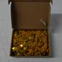 uxcell 11 Yard Sequins Trim Ribbon 0.6 Inch Sequin Gimp Braid Trim Spangle Flat Sequins Paillette Fabric Flat Trims Strips for Crafts Sewing Clothes Home Party Decoration, Yellow Gold