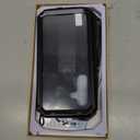 Compatible for Samsung Galaxy S25 Metal Case with Slide Camera Cover Built in Screen Protector Full Body Hybrid Stand Military Heavy duty Armor Aluminium Silicone Case For Man Construction Black