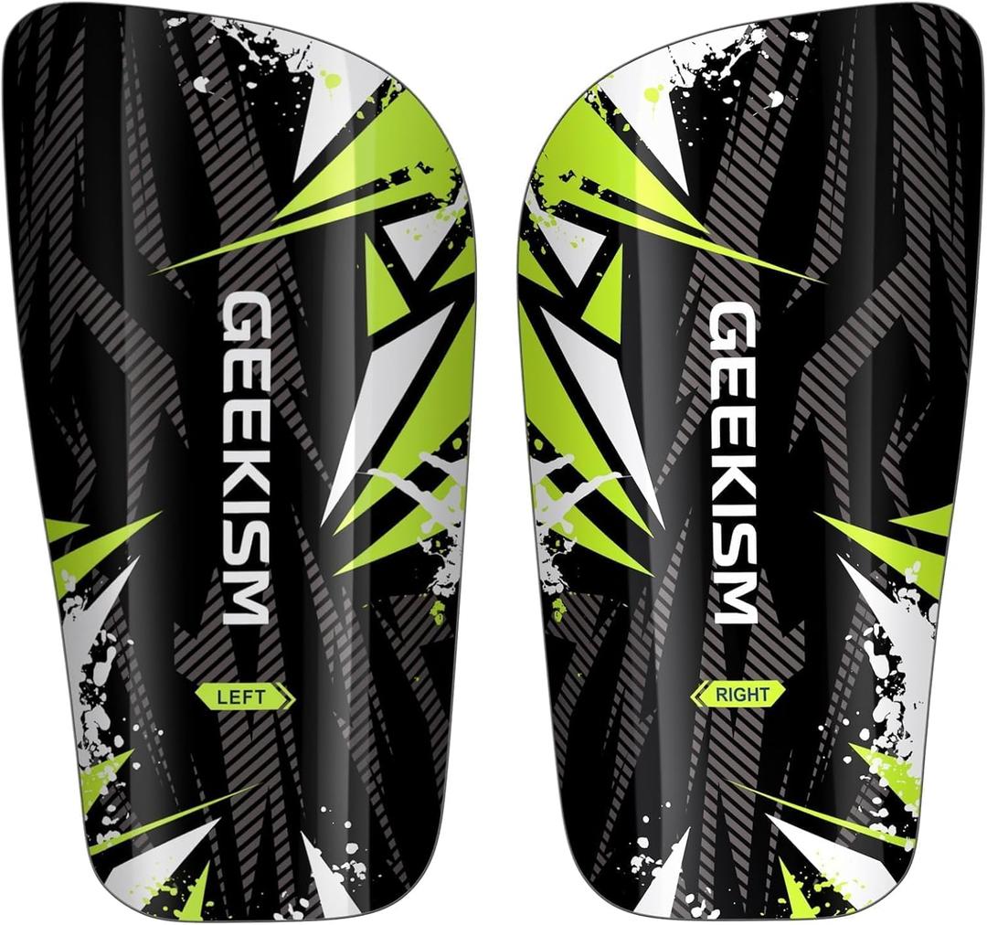 Soccer Shin Guards for Youth Kids Toddler - Soccer Shin Pads for Teens & Men, Protective Football Gear for 3-16 Years Boys Girls & Adult, World Cup Lightweight Soccer Equipment