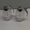 Honey Dispenser,Syrup Dispenser, Acrylic Syrup Dispenser, Beautiful Honeycomb Honey Jar, Honey Jar With Stand 2 Pack