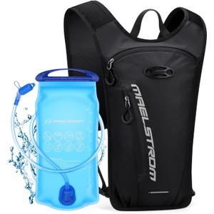 Maelstrom Hydration Backpack, Hiking Backpack with 2L Water Bladder, Running Hydration Vest for Cycling Hiking Rave for Men Women