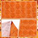 Fall Table Runner, Orange Pumpkins 3D Faux Fur Table Runners, Soft Thanksgiving Halloween Table Decor for Indoor Outdoor, Autumn Home Party Decor, 13*37 Inch