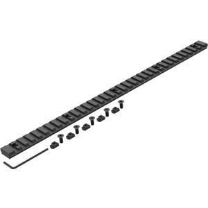 34-Slot Aluminum 14 Inch Long Mlok Picatinny Rail Mount, 5 T-Nuts & 5 Screws & Hex Wrench Included (MK34)