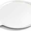 16" 3-Layer Hybrid Pizza Steel for Fast & Even Heating, Ceramic Nonstick Smooth Pizza Pan, Oven Baking Steel for Pizzas Up to 14", 304 Stainless Steel + Aluminum Core + 403 Stainless Steel, Non-etched, Extra Large