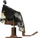 Professional Barber Cape - Hair Cutting Cape with Adjustable Neck Closure, Salon Quality Styling Cape for Hairdressers and Barbers - Gold Chain