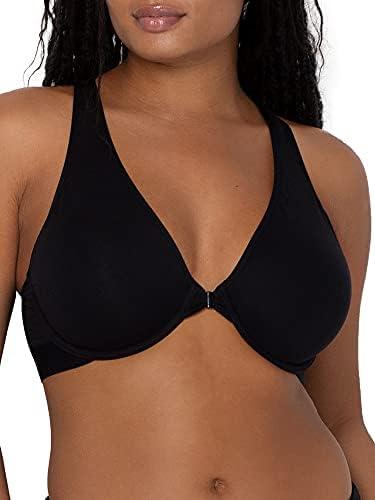 Smart & Sexy Women's Cloud Cotton Comfort Front & Back Close Racerback Bra 38 DDD
