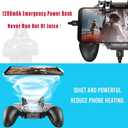 DELAM Mobile Game Controller for iPhone & Android, Pubg Mobile Controller with Cooling Fan, Phone Triggers for Gaming, Gaming Grip Joystick Gamepad Shoot Aim Keys for 4.7-6.5" Phone