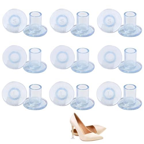 High Heel Protectors,7 Pairs Clear Heel Stoppers for Grass,Heel Replacement Tips for Wedding Mates Bridesmaid,Heel Caps,Heel Protectors for High Heels