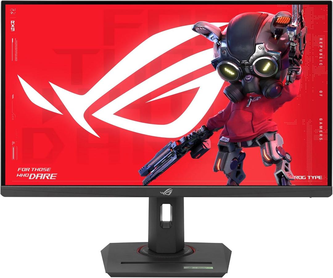 ASUS ROG Strix 27 4K HDR USB-C Gaming Monitor (XG27UCG) UHD (3840x2160) Dual Mode (4K 160Hz or FHD 320Hz), 1ms, Fast IPS, Extreme Low Motion Blur Sync, G-SYNC Compatible, AI Gaming