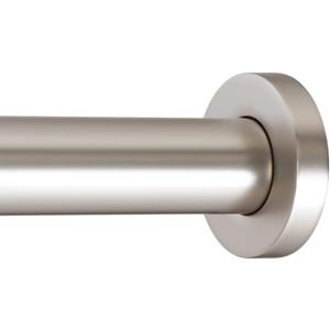 Ivilon Shower Tension Curtain Rod - Adjustable Spring Tension Rod for Shower Curtains, Bathroom, or Windows, Easy to Install, No Drilling Required, Rustproof, Adjustable 24 to 36 Inch. Satin Nickel
