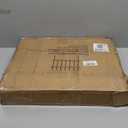 Metal Decorative Garden Fence 22" Wide x 18" High (5 Panels, Total Length 9.17 feet), Metal Border Folding Fence, Landscape Fencing for Flower Bed, Yard, Animal Barrier (White)