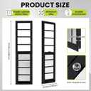 10"x48" 2 Pack Shed Sliding Windows, Black