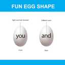 2 x Sight Word Games 500 Natural Egg Sight Word Flash Cards Kindergarten Game - Egg Fry Word Flash Cards Reading Games - Preschool Games, Kindergarten Learning Games - Egg Flashcards in Carton