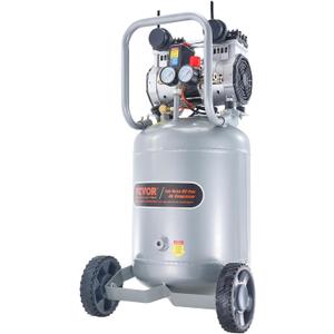 VEVOR 13-Gallon Air Compressor, 2HP, 4.6 SCFM@90PSI, Oil-Free Tank, 66dB Quiet Operation, Ideal for Tire Inflation, Woodworking, Auto Repairs, and Spray Painting (Maximum Pressure 125 PSI)