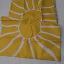 Summer Pillow Covers 18x18 Inch Set of 2, Yellow Sun Decorations Outdoor Throw Pillows Boho Summer Sunshine Sunrise Pillowcase Linen Decor Square Modern Farmhouse Cushion Case for Couch Sofa