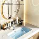Vertical faucet storage rack, gun‑gray, 19.69" / 50 cm