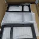 2 Pack Wall Mounted Shoe Rack for Narrow Spaces, Hanging Shoe Rack Holds 16 Pairs, 17"-30"Adjustable Heavy Duty Wall Shoe Storage with 4 Storage Hooks, Space Saving for Closet Entryway Door, Black