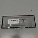 OriginDesigned Exit Door Sign, Adhesive Plaque, Stylish Metallic Silver and Black