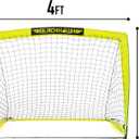 Franklin Sports Blackhawk Backyard Soccer Goal - Portable Pop Up Soccer Nets - Youth + Adult Folding Indoor + Outdoor Goals -4' x 3'