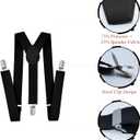 trilece Child Kids Boys Girls Toddlers Infant Baby Suspenders Adjustable Y Back Suspenders (5 Months to 6 Years, Black)