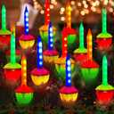 Christmas Multicolor Bubble Lights, 15.5Ft Christmas Decorations Lights with 16 Colored LED Bubble Light Bulbs, Vintage Hanging String Lights for Christmas Tree Patio Home Decor, C7/E12 Base, 0.6W