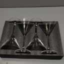 Handblown Crystal Martini Glasses Set of 4-9.5 oz Coupe Glass Set with Stem - Elegant Cocktail Glasses for Bar, Margarita, Cosmopolitan, Manhattan, Gimlet - Unique Gift for Mothers Day