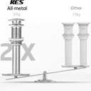 KES Bathroom Sink Drain Without Overflow Vessel Sink Lavatory Vanity Pop Up Drain Stopper Brushed Nickel Finish for 1.6"-1.9" Sink Hole, Brass and Stainless Steel, S2008D-BN