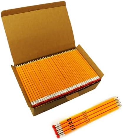 S & E TEACHER'S EDITION 360pcs Pre-sharpened Pencils with eraser top, No.2 pencils #2 HB pencil, Golf, Classroom, Pew, Back to school, 360 counts per box