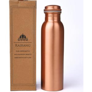 RAJRANG Copper Water Bottle 34 oz Leak Proof Design Vessel Ayurveda Health Pitcher for Sport Fitness Yoga 1000 ml