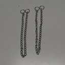 Freezx Dog Choke Collar Slip P Chain,Heavy Duty Metal Training Choke Collars, Adjustable Weather Proof Alloy Steel Chains for Small Medium Large Dogs (M, Diameter-2.5mm) (Silver), Pack Of 2