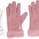 Asixxsix Heated Gloves, USB Heated Electric Heating Glove Windproof Touchscreen Gloves Comfortable Cotton Liners Hand Warmer for Men Women Winter Climbing Hiking Cycling Sports