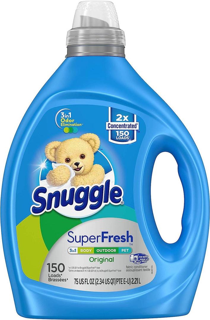 Snuggle Liquid Fabric Softener, SuperFresh Original, 150 Loads