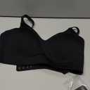 Vertvie Womens Seamless Jelly Bras No Underwire Comfort Push Up Bras Buttery Soft Wireless Bralette Full Coverage Sports Bra (Medium, Black)