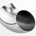 6 Pieces 3 Inch 90° Mandrel Bend Elbow SS304 Stainless Steel Pipe Elbow Thickness 16GA/. 065" Stainless Bend Tube for Modified Pipe, Stair Handrail, Pipeline Silver