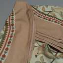 Patdrea Designer Italian Floral Linen Tablecloth for Round Tables, French Farmhouse Table Cloth with Birds Pattern, Provencal Decoration Table Cover for Kitchen Dining, Christmas, Diameter 55"