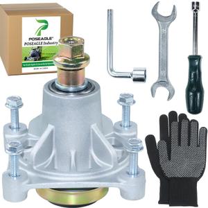 604214 Spindle Assembly with 604123 Pulley Spacer and Assembly Tool Kit for Hustler Raptor 34" 36" 42" 52" 934794 935817 934893 934414 937854 933077 931899 933937 938605 931741 Lawn Tractors