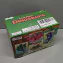 Stuffed Toy Dinosaur Animal Set – Set of 4 Dino Stuff Toy for Toddlers – with Volcano Zipper Carry Bag – Bright & Vibrant Plush Toy Set – Stuffed Dinosaur Toy for Kids –Easy to Carry