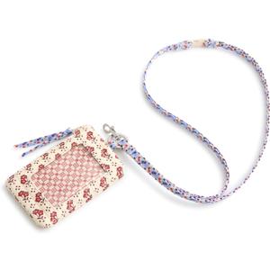 Vera Bradley womens Premium Cotton Zip Id Pouch W/Breakaway Lanyard