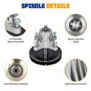 Aeagle 618-06989 918-06989 Spindle Assembly for MTD 46" Deck T1600 T1500 T1600 T1700 T1900 T2600 T2700 LT4600 CLT46CVT Troy Bilt Horse 46 XP TB46