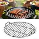 Stainless Steel Grill Grate - 11.02", 12.99", 14.96" Sizes - Heavy-Duty Round Replacement for 55 Gallon Drum, Smokers & Custom BBQ Setups (12.99inch)