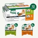 Nutro Perfect Portions Wet Cat Food Gravy Cuts Variety Pack, Cat Food Wet Recipe, Turkey or Chicken Recipe, 2.6 oz. Twin-Pack Trays, 12 Pack (EXP 11/02/26)