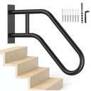 Handrails for Outdoor Steps,Stair Railing Indoor1-3 Step,Porch Railing & Deck Hand Rail Wall MountStair Hand Grab Bars,U-Shaped Safety Handrails