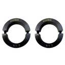 Shaft Collar Bore 2-1/4'' Double Split Black Oxide Set Screw Durable Shaft Collars Suitable for Machinery and Industrial Use 2 Pieces