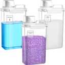 Laundry Detergent Dispenser for Laundry Room,94oz Fabric Softener Dispenser,Liquid Laundry Detergent Container,Laundry Detergent Organizer for Laundry Room Organization with 6 Labels,3 Pack