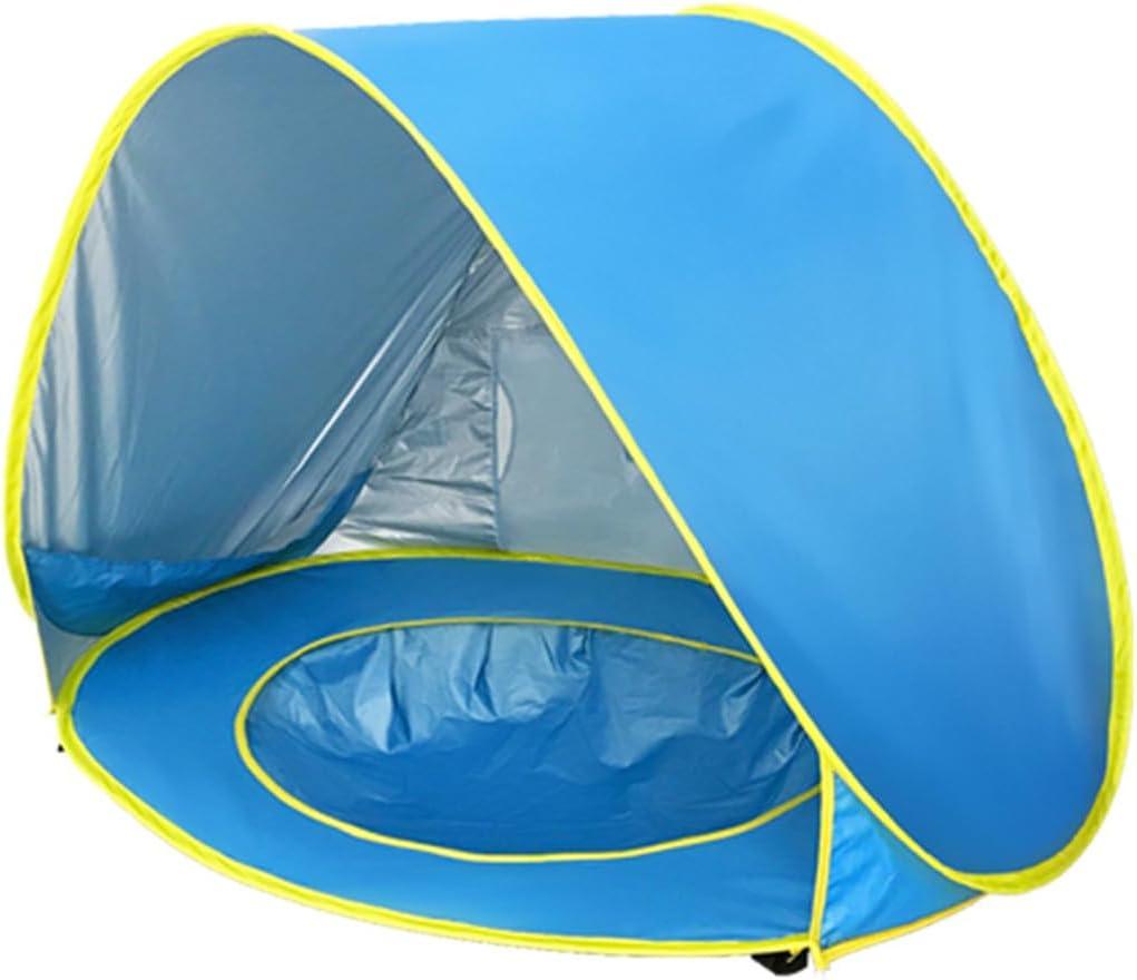 Tonlevo Pop-Up Baby Beach Tent with Pool, UV Protection Sun Shelter, 3-in-1 Canopy Design, Portable with Carrying Bag