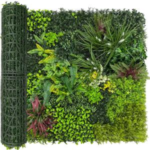 Artificial Plant Wall Boxwood Roll: 48"x120" UV Resistant Green Leaves Faux for Interior Backdrop,Garden and Indoor Outdoor Wall&Fence Covering Privacy, Party Wall Fence Decor